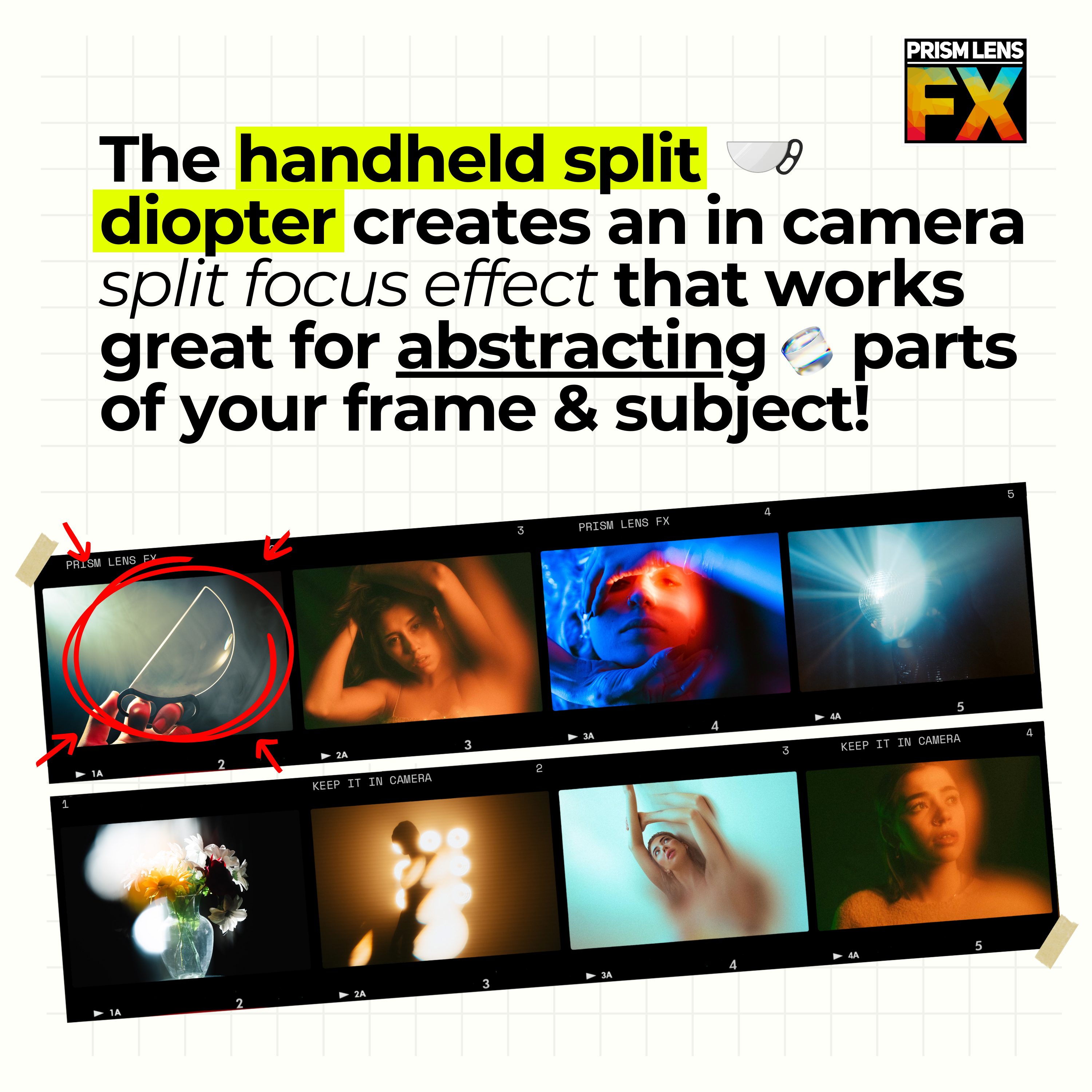 Handheld Split Diopter FX Filter