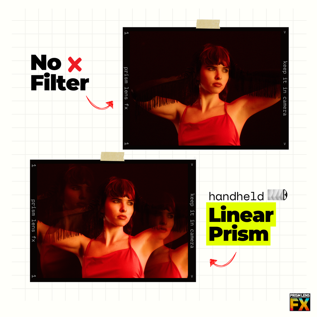 Jopwkuin Prism Lens fx， 150mm Handheld Diopter Filter