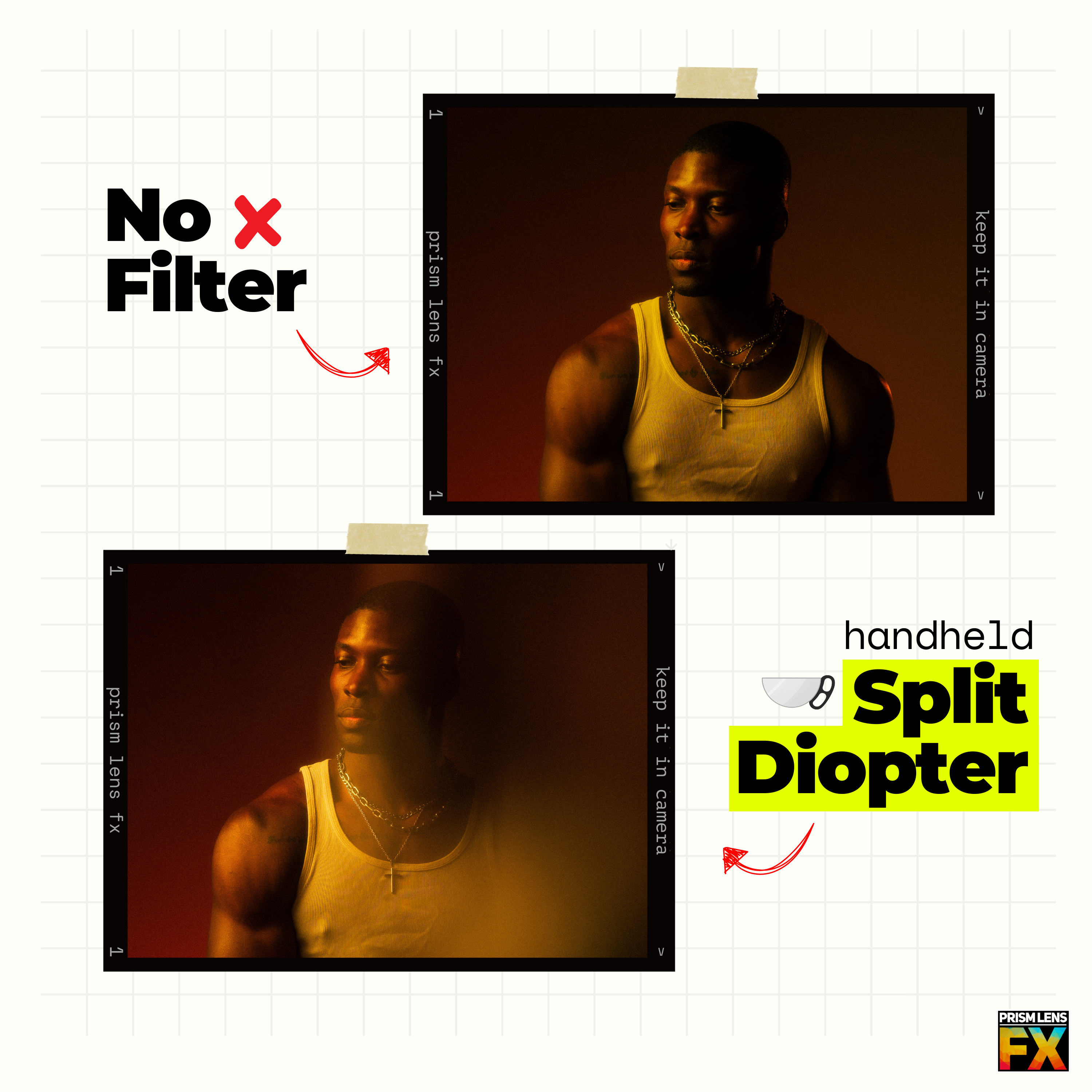 Handheld Split Diopter FX Filter